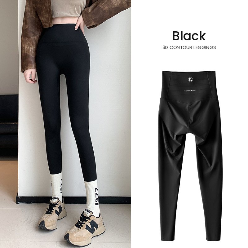 High-Waist 3D Contour Leggings, Tummy Control Yoga Pants